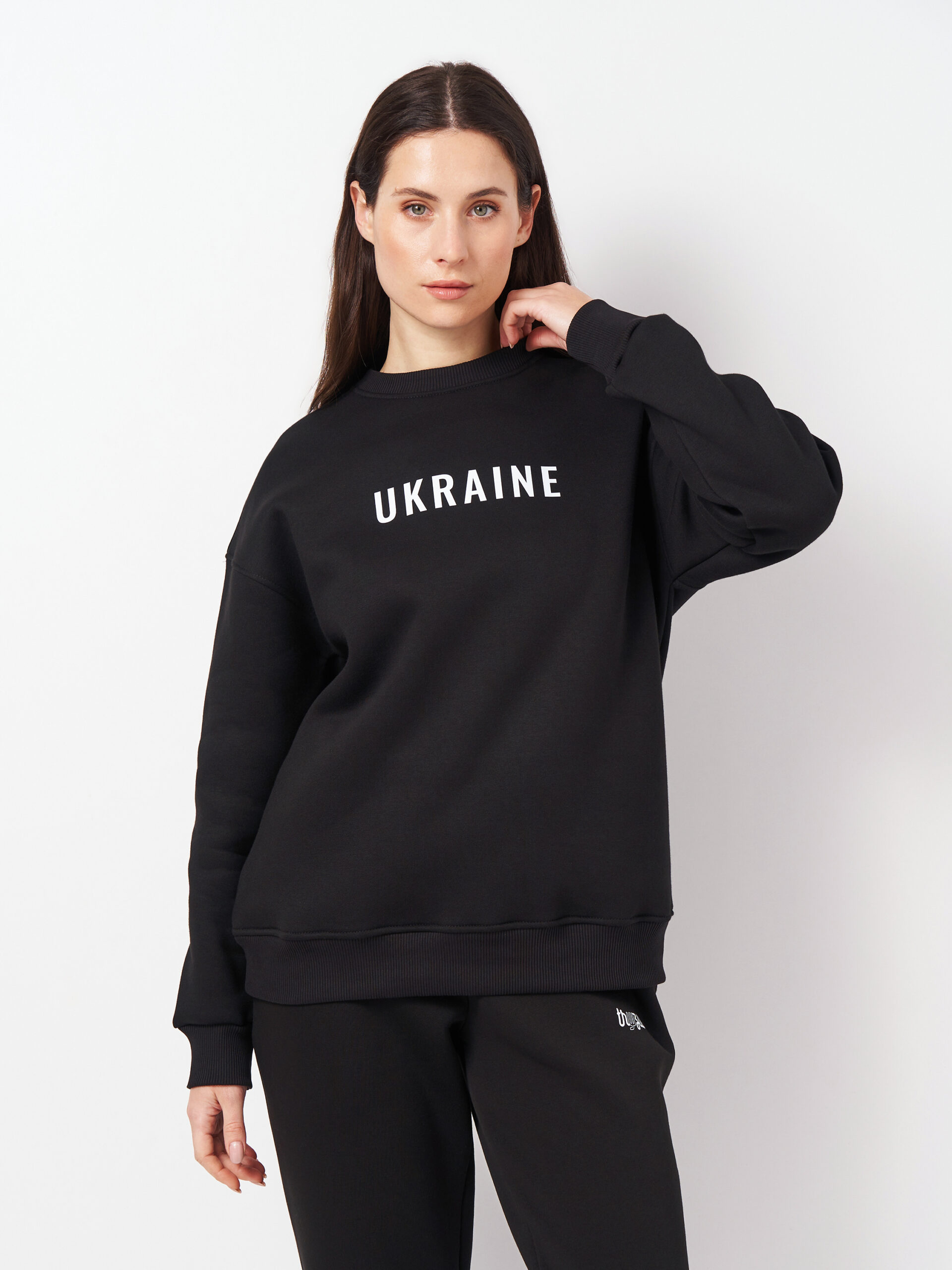 Жіночий чорний світшот 